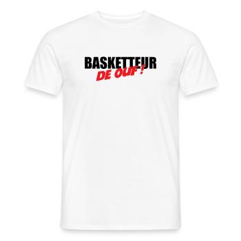 Basketballspieler der Welt – spaßige Leidenschaftssportleistung - Männer T-Shirt - Weiß - Vorne - AI Model Male 178 dark (178cm)