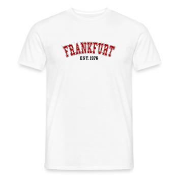 Frankfurt gegründet 1976 - Männer T-Shirt - Weiß - Vorne - AI Model Male 178 dark (178cm)