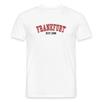 Est. Francfort, 1996 - T-shirt homme - blanc - Devant - AI Model Male 178 dark (178cm)