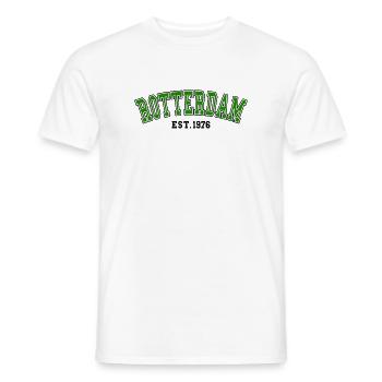 Rotterdam Est. 1976 - Men's T-Shirt - white - Front - AI Model Male 178 dark (178cm)
