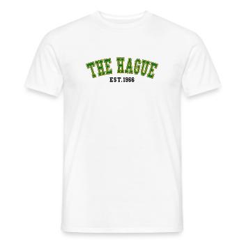 The Hague Est. 1966 - Men's T-Shirt - white - Front - AI Model Male 178 dark (178cm)