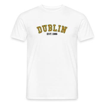 Dublin gegründet 1986 - Männer T-Shirt - Weiß - Vorne - AI Model Male 178 dark (178cm)
