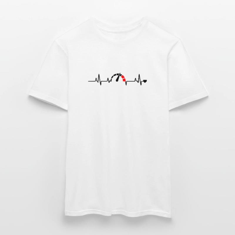 Red Segment Bow Logo Pattern Men’s T-shirt