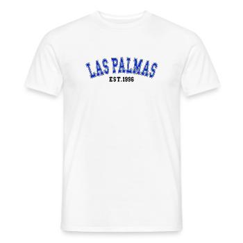 Las Palmas Est. 1996 - Men's T-Shirt - white - Front - AI Model Male 178 dark (178cm)