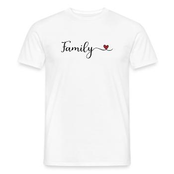 Rodzina - T-shirt męski - biały - Przód - AI Model Male 178 dark (178cm)