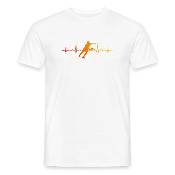 Pickleball Match Design for Pickleball Player Fans - Men's T-Shirt - white - Front - AI Model Male 178 dark (178cm)