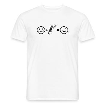 Gift idea for a tennis with tennis - Men's T-Shirt - white - Front - AI Model Male 178 dark (178cm)