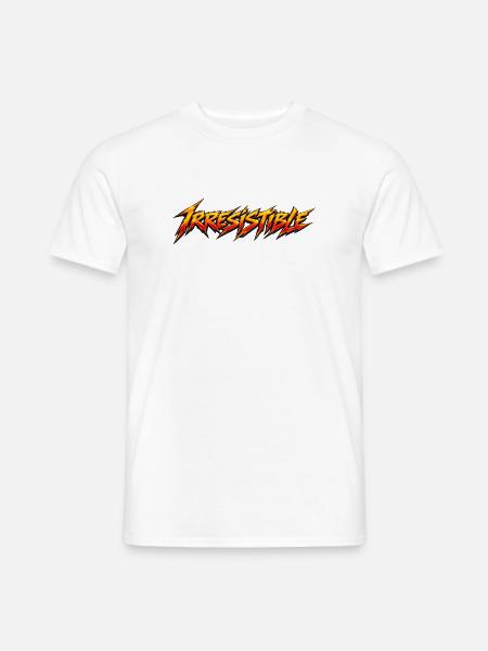 Irreistible Flames Typografie - Männer T-Shirt - Weiß