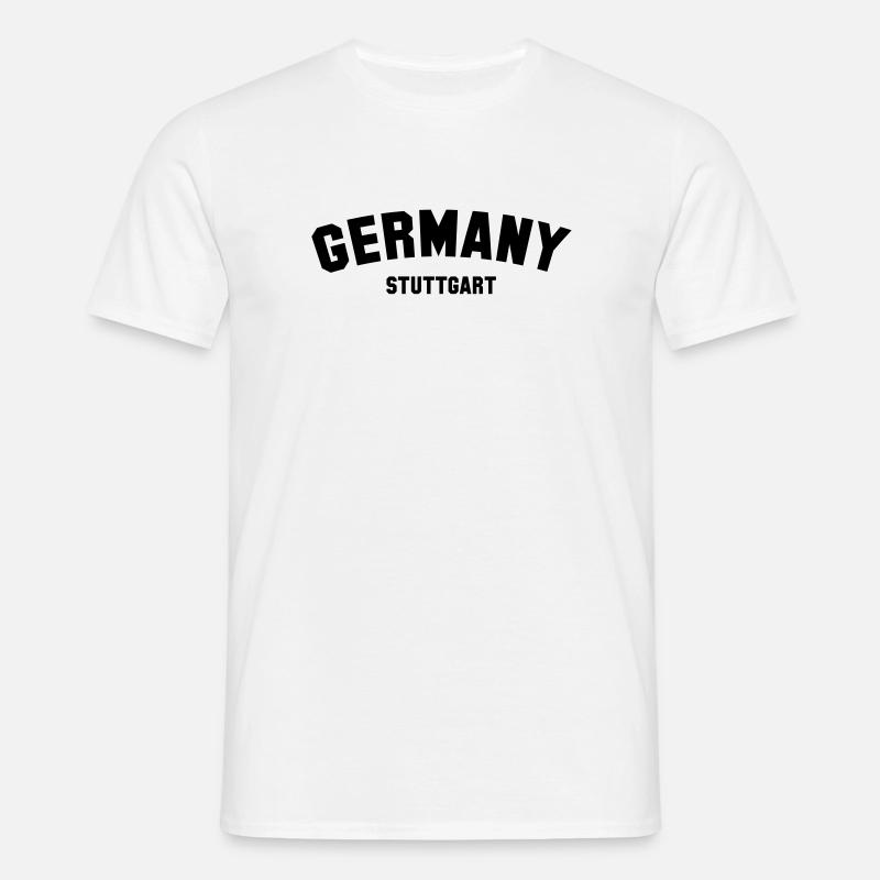 STUTTGART - Männer T-Shirt - Weiß