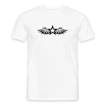 Design fehlt – bitte hochladen - Männer T-Shirt - Weiß - Vorne - AI Model Male 178 dark (178cm)