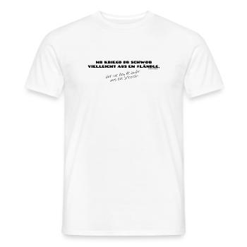 Der Schwabe trägt immer seine Heimat im Herzen - Männer T-Shirt - Weiß - Vorne - AI Model Male 178 dark (178cm)
