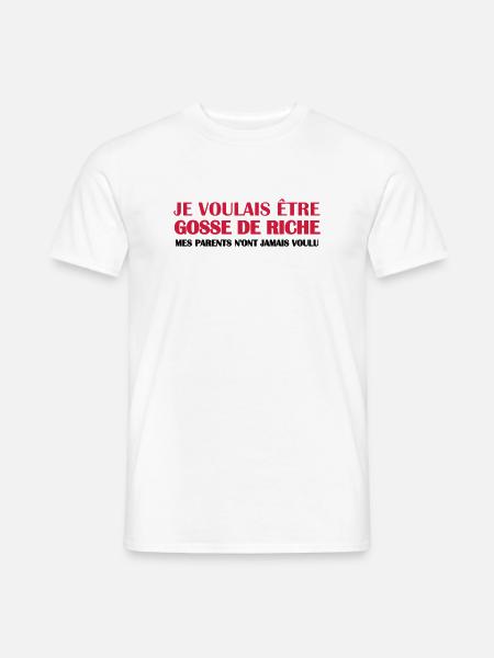 Gosse de riche - T-shirt homme - blanc