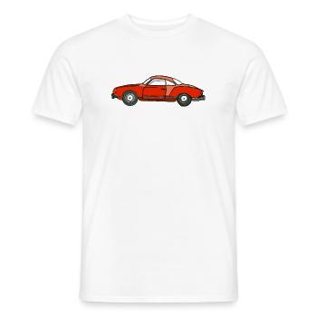 Roter Oldtimer Seitenansicht - Männer T-Shirt - Weiß - Vorne - AI Model Male 178 dark (178cm)