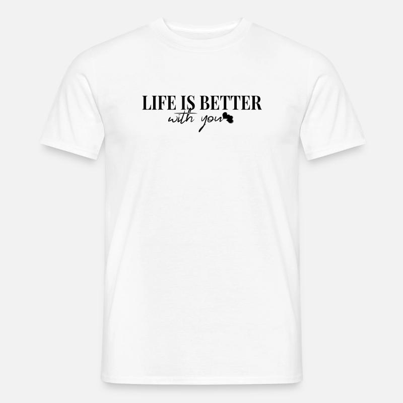 L I B mit Ihnen - Männer T-Shirt - Weiß