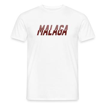 Malaga - T-shirt homme - blanc - Devant - AI Model Male 178 dark (178cm)
