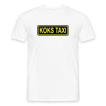 Koks Taxi - Männer T-Shirt - Weiß - Vorne - AI Model Male 178 dark (178cm)
