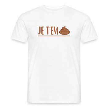 Du bist mir egal - Männer T-Shirt - Weiß - Vorne - AI Model Male 178 dark (178cm)