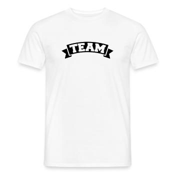 Team - Men's T-Shirt - white - Front - AI Model Male 178 dark (178cm)