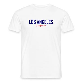 Los Angeles - California - California - USA - Men's T-Shirt - white - Front - AI Model Male 178 dark (178cm)