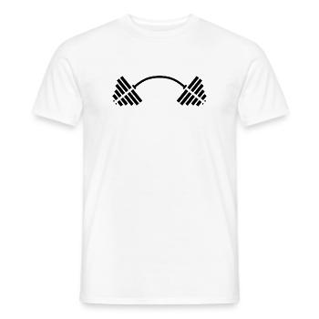 Max Power GYM: Workout & Motivation - Men's T-Shirt - white - Front - AI Model Male 178 dark (178cm)