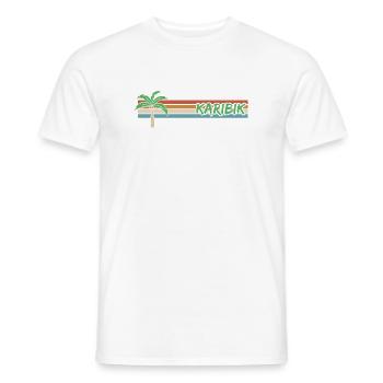 Vacances Caraïbes - T-shirt homme - blanc - Devant - AI Model Male 178 dark (178cm)
