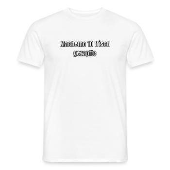 Exploité - T-shirt homme - blanc - Devant - AI Model Male 178 dark (178cm)