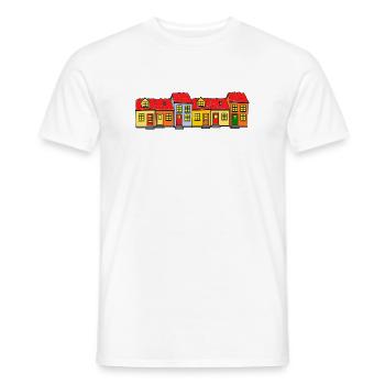 Maisons Hygge / Rue Hygge - T-shirt homme - blanc - Devant - AI Model Male 178 dark (178cm)
