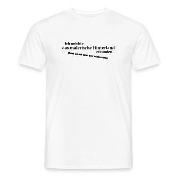 Arrière-pays pittoresque - T-shirt homme - blanc - Devant - AI Model Male 178 dark (178cm)