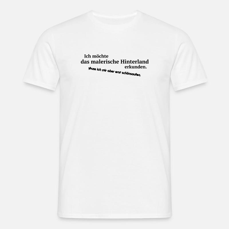 Malerisches Hinterland - Männer T-Shirt - Weiß