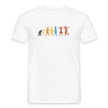 Danse Swing - Le plus haut niveau d’évolution (2) - T-shirt homme - blanc - Devant - AI Model Male 178 dark (178cm)
