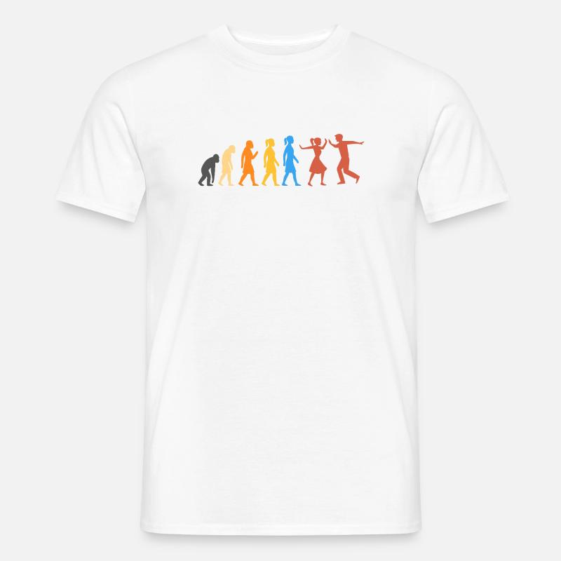 Swing-Tanz - Die höchste Stufe der Evolution (2) - Männer T-Shirt - Weiß