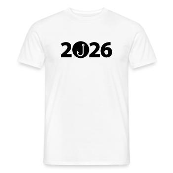Fischer 2026, Angler 2026, Angelhaken 2026 - Männer T-Shirt - Weiß - Vorne - AI Model Male 178 dark (178cm)