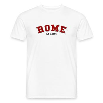 Rome fondée en 1996 - T-shirt homme - blanc - Devant - AI Model Male 178 dark (178cm)