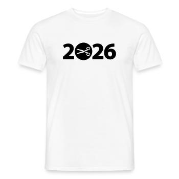 Tailor 2026, Handwork 2026 - T-shirt homme - blanc - Devant - AI Model Male 178 dark (178cm)