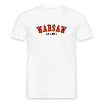 Varsovie fondée en 1966 - T-shirt homme - blanc - Devant - AI Model Male 178 dark (178cm)