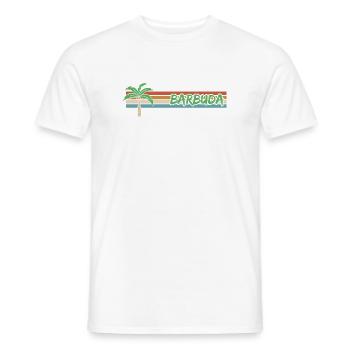 Gift for Barbuda - Men's T-Shirt - white - Front - AI Model Male 178 dark (178cm)