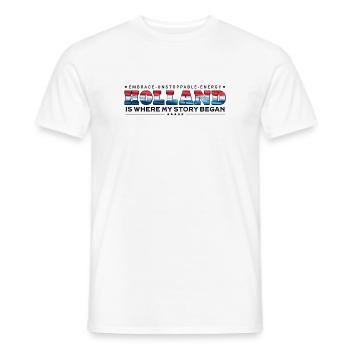 Hollande où mon histoire a commencé - T-shirt homme - blanc - Devant - AI Model Male 178 dark (178cm)
