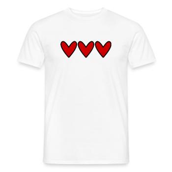 HEART. DAD. MOM. NOEL. CHRISTMAS. Bachelorette party. BEBE. CHILD. - Men's T-Shirt - white - Front - AI Model Male 178 dark (178cm)