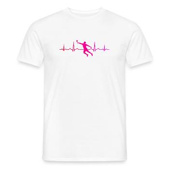 Cadeau de jeu de fistball pour le joueur de fistball - T-shirt homme - blanc - Devant - AI Model Male 178 dark (178cm)