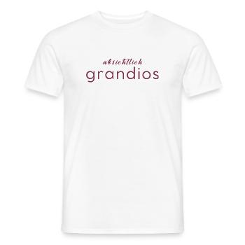 Absichtlich grandios - Männer T-Shirt - Weiß - Vorne - AI Model Male 178 dark (178cm)