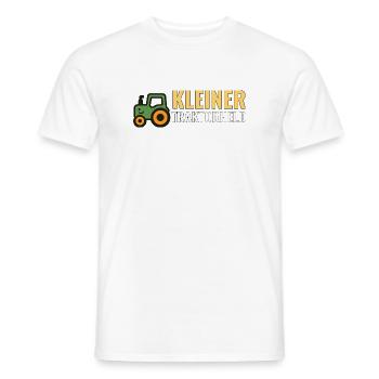Kleiner Traktorheld – Kinder T‑Shirt Geschenkidee - Männer T-Shirt - Weiß - Vorne - AI Model Male 178 dark (178cm)