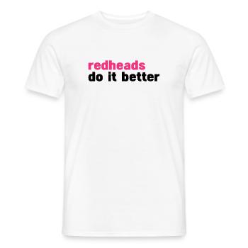 Rothaarigen es besser (Rothaarigen es besser) - Männer T-Shirt - Weiß - Vorne - AI Model Male 178 dark (178cm)