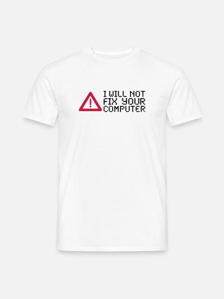 computer - Men's T-Shirt - white