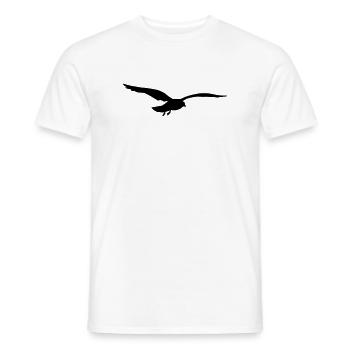 gull - Men's T-Shirt - white - Front - AI Model Male 178 dark (178cm)