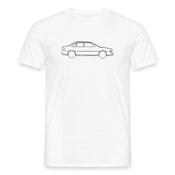 Auto Silhouette - Männer T-Shirt - Weiß - Vorne - AI Model Male 178 dark (178cm)