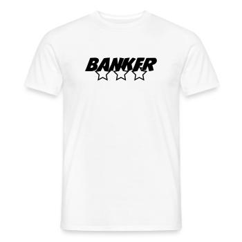 Banker - Bank - Männer T-Shirt - Weiß - Vorne - AI Model Male 178 dark (178cm)