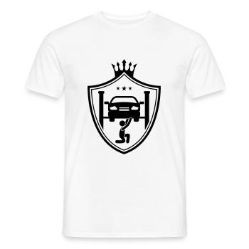 Kfz Auto Werstatt Mechaniker - Männer T-Shirt - Weiß - Vorne - AI Model Male 178 dark (178cm)