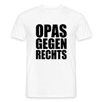 Opas gegen rechts - Männer T-Shirt - Weiß - Vorne - AI Model Male 178 dark (178cm)