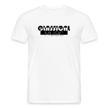classical music classical music icon icon Logo - Men's T-Shirt - white - Front - AI Model Male 178 dark (178cm)