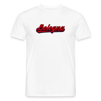 Bologna Script Retro Design - Männer T-Shirt - Weiß - Vorne - AI Model Male 178 dark (178cm)